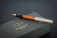 Ручка-роллер Parker Sonnet Sand Blasted Metal&Orange Lacquer
