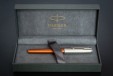 Ручка-роллер Parker Sonnet Sand Blasted Metal&Orange Lacquer