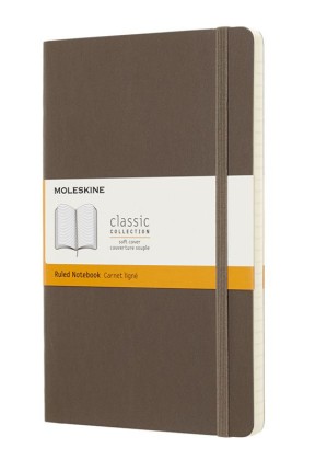 Блокнот Moleskine CLASSIC SOFT Large в коричневом цвете