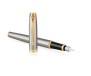 Перьевая ручка Parker IM Metal Core Brushed Metal GT