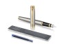 Перьевая ручка Parker IM Metal Core Brushed Metal GT