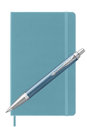 Parker IM Premium Blue Grey Moleskine